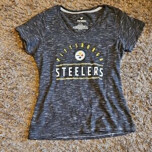Women's Fanatics Pittsburgh Steelers Charcoal Small Tee